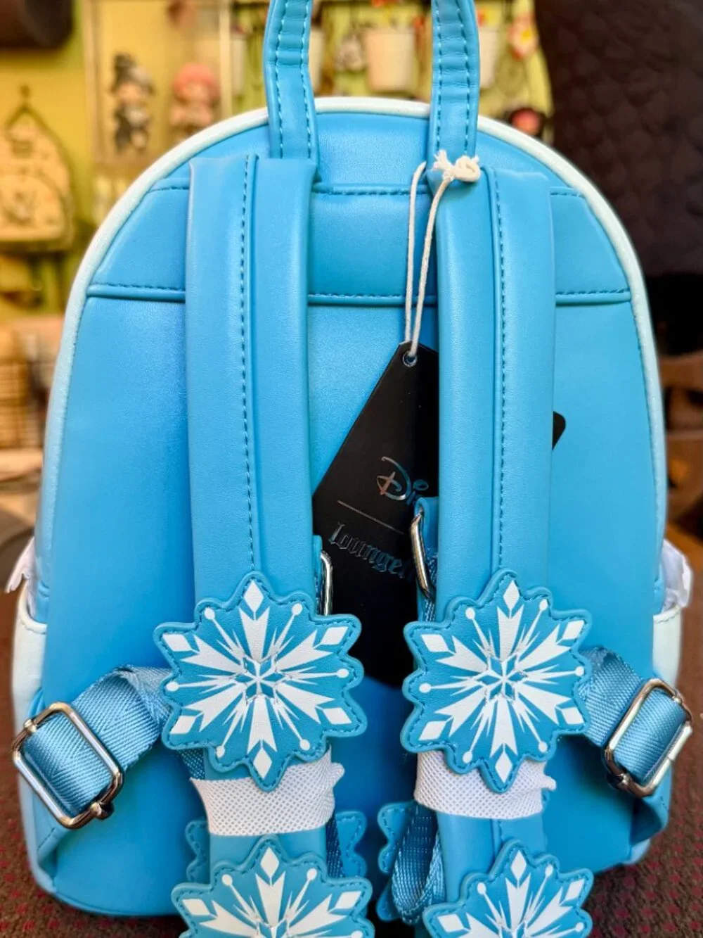 Loungefly Disney Frozen Elsa Glitter Sequin Cosplay Mini Backpack Wallet Set NWT